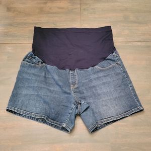 Liz Lange Denim Maternity shorts XL